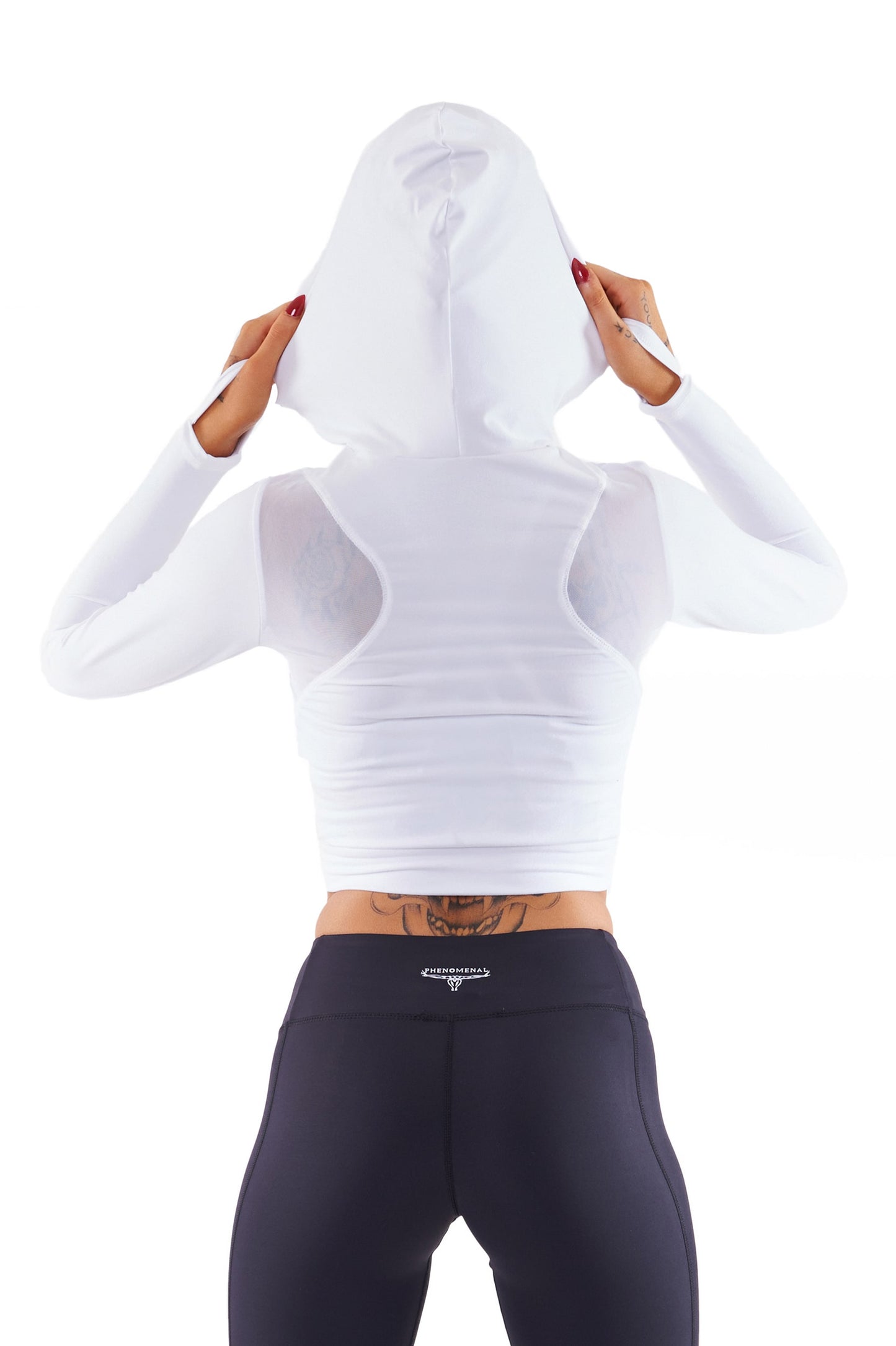 Gym Wear Sale - Glamour Girl Hoodie - White