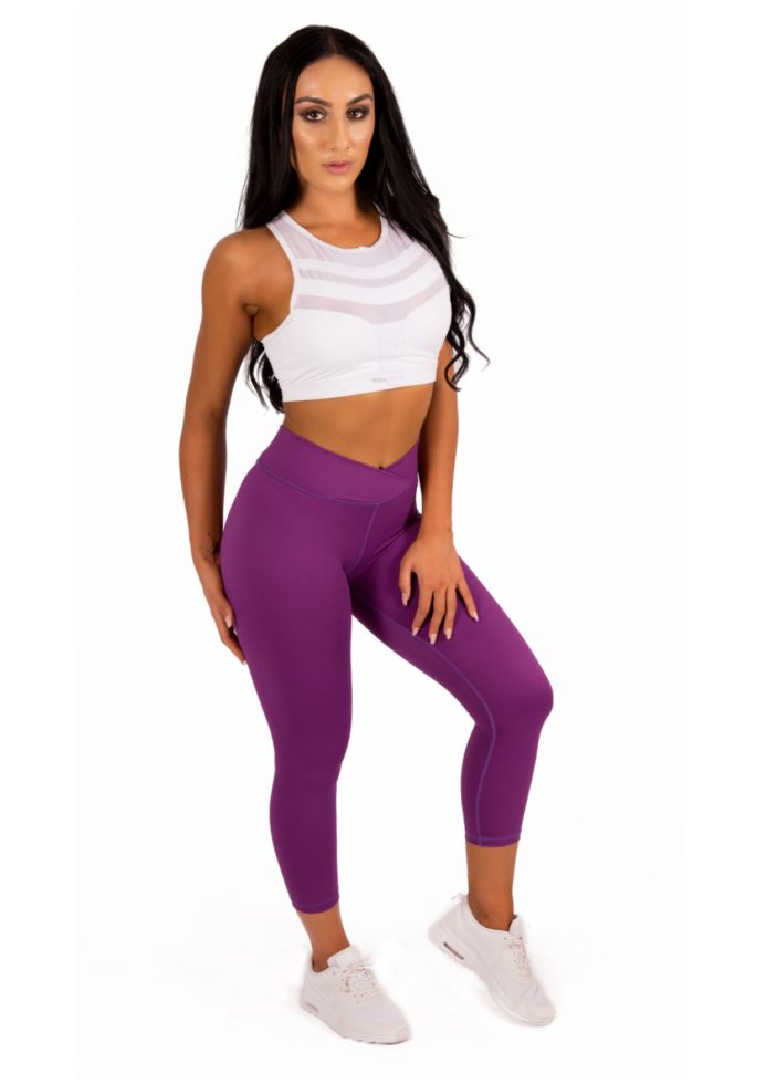 Gym Wear Sale - Purple Haze Capri