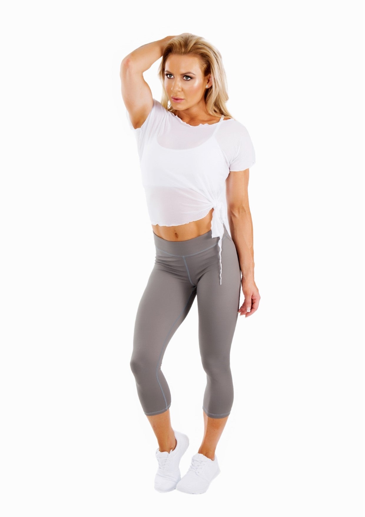 Gym Wear Sale - Risque Tank Top Tee - White