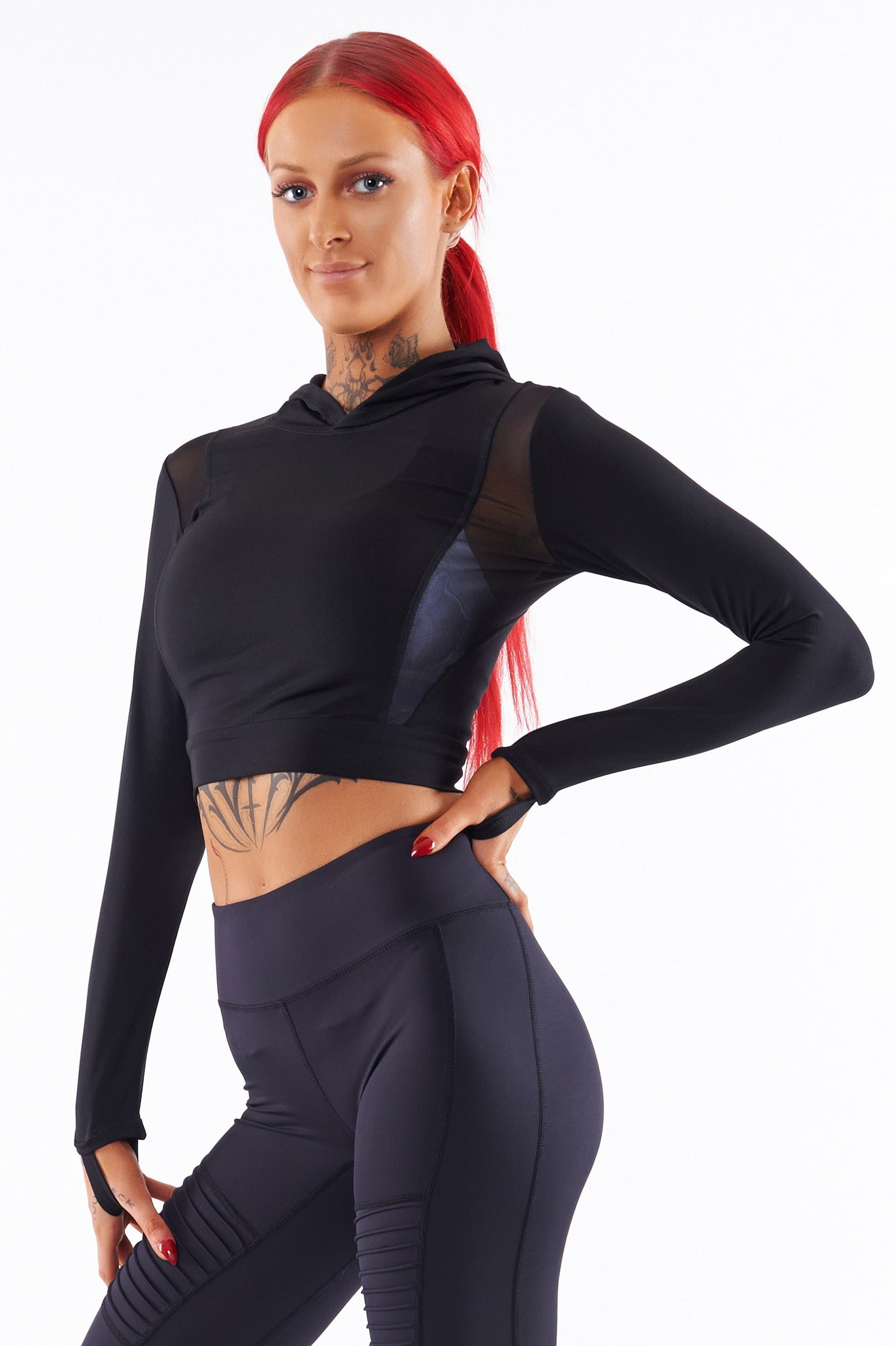Gym Wear Sale - Glamour Girl Hoodie - Black