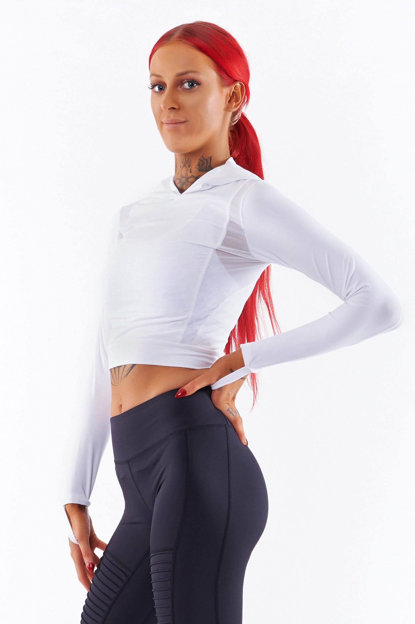 Gym Wear Sale - Glamour Girl Hoodie - White