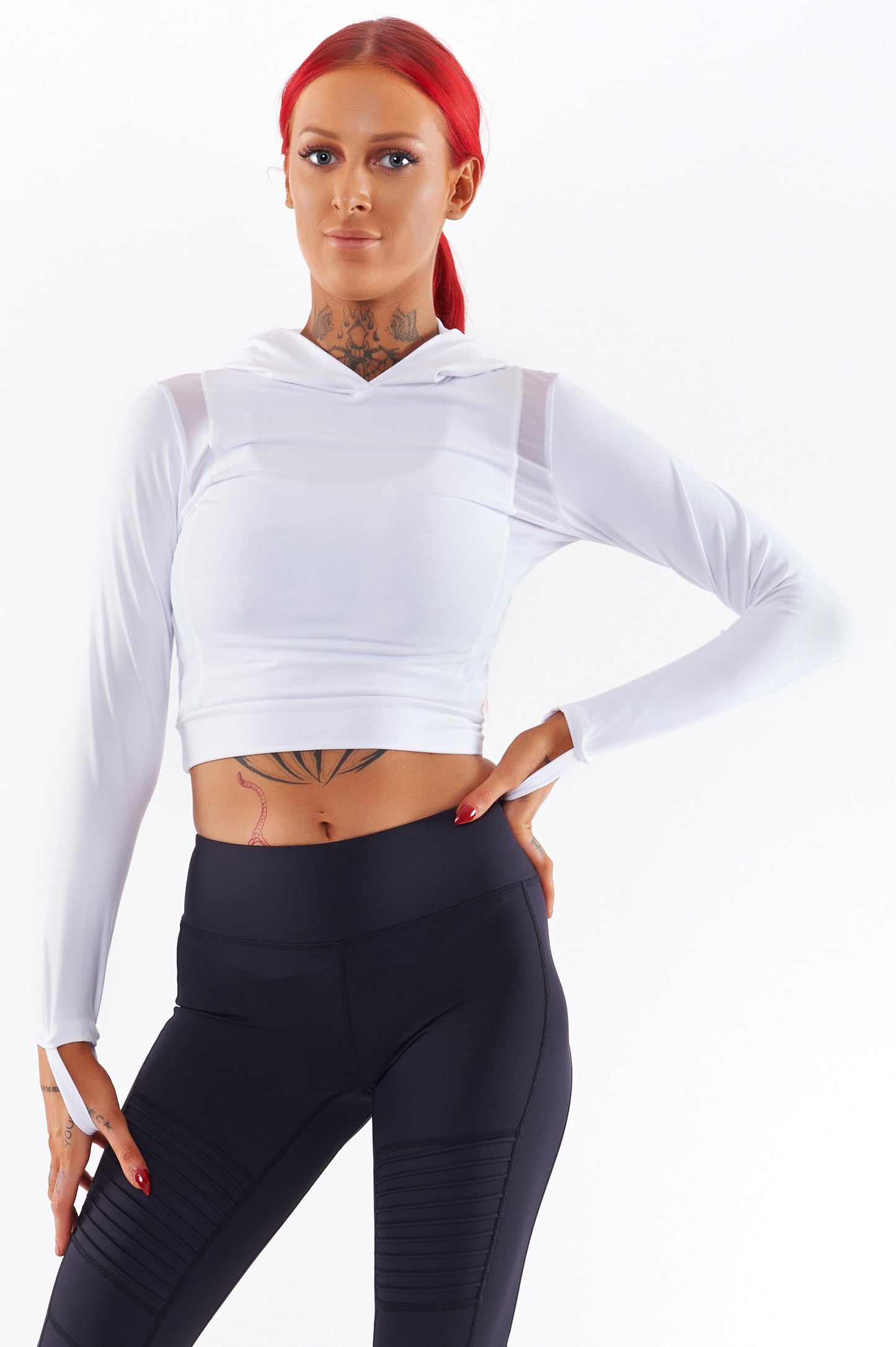 Gym Wear Sale - Glamour Girl Hoodie - White