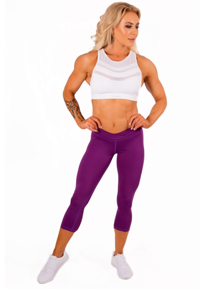 Gym Wear Sale - Purple Haze Capri