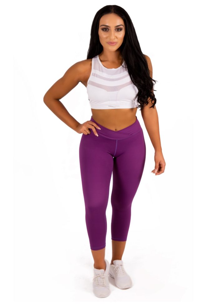 Gym Wear Sale - Purple Haze Capri