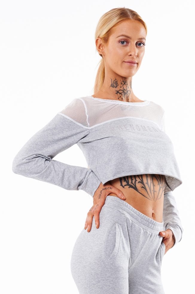 Gym Wear Sale - Women's Luxe Activewear Leisure Set - Grey