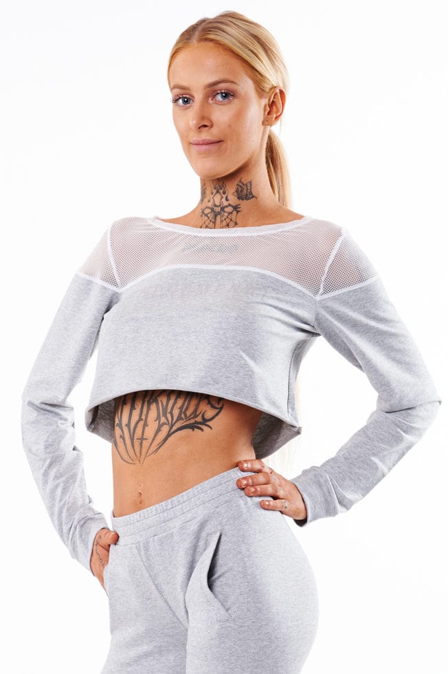 Gym Wear Sale - Women's Luxe Activewear Leisure Set - Grey