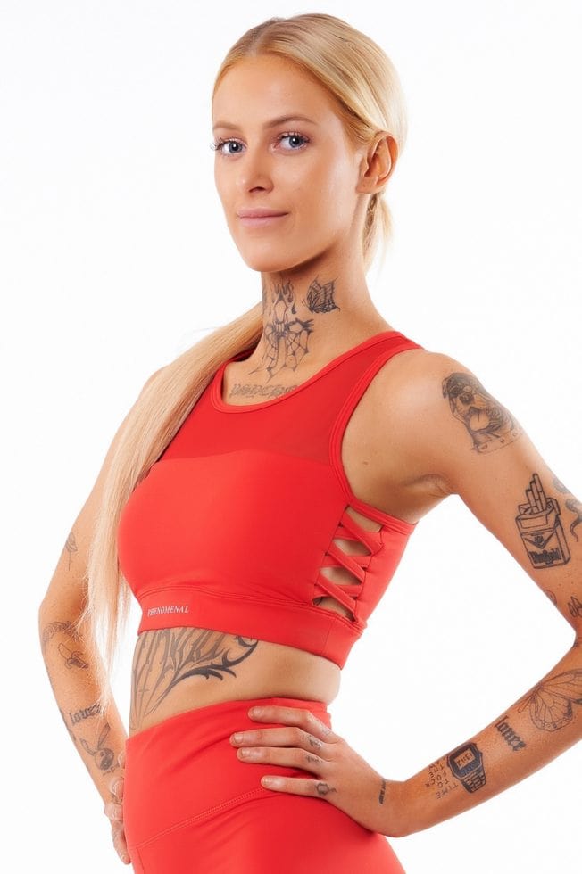 Women's Mesh Sports Crop