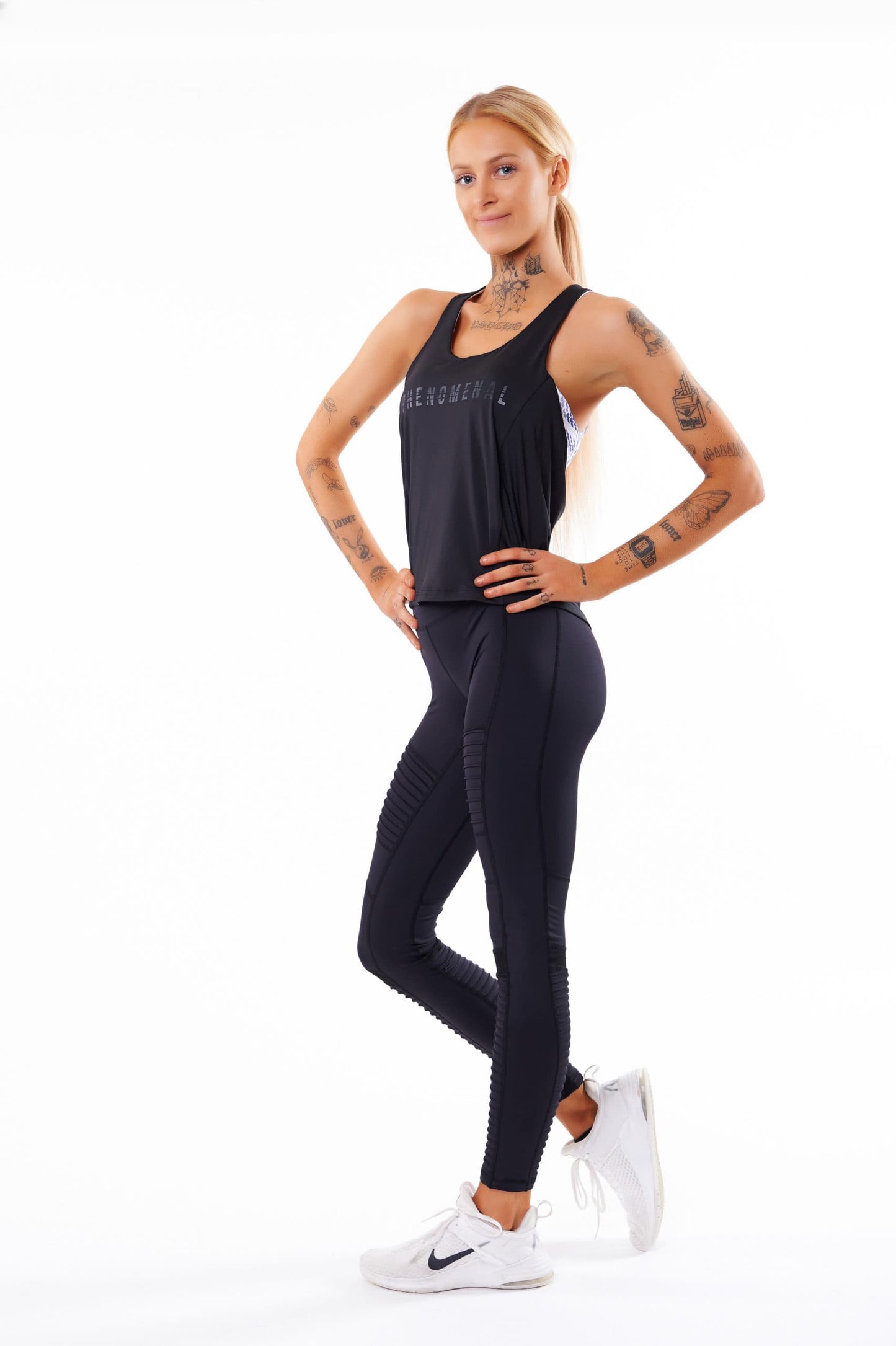 Gym Wear Sale - Mezmerize Tank Crop - Black